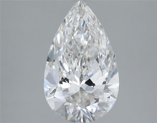 Lab-Grown Pear Diamond - 2.47 Carats, F Color, VS1 Clarity - Certified by IGI - Report Number: LG665446060