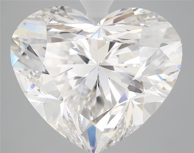 Lab-Grown Heart Diamond - 7.15 Carats, F Color, VS1 Clarity - Certified by IGI - Report Number: LG596344483