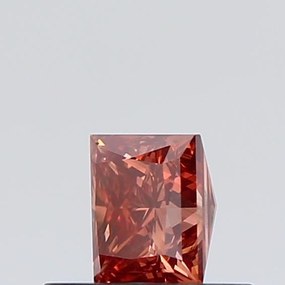 Lab-Grown Princess Diamond - 0.5 Carats, Fancy Brown Color, VS2 Clarity - Certified by IGI - Report Number: LG598330749