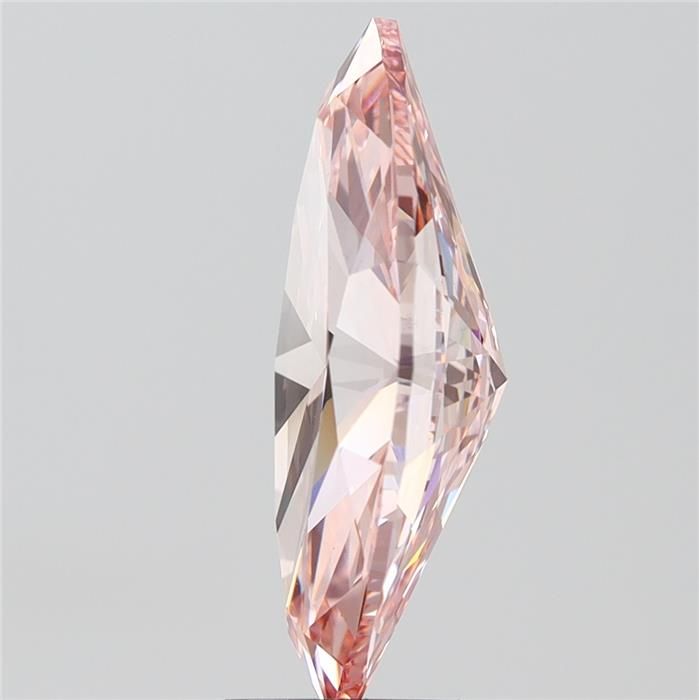 Lab-Grown Marquise Diamond - 4.01 Carats, Fancy Intense Pink Color, VS1 Clarity - Certified by IGI - Report Number: LG563235713