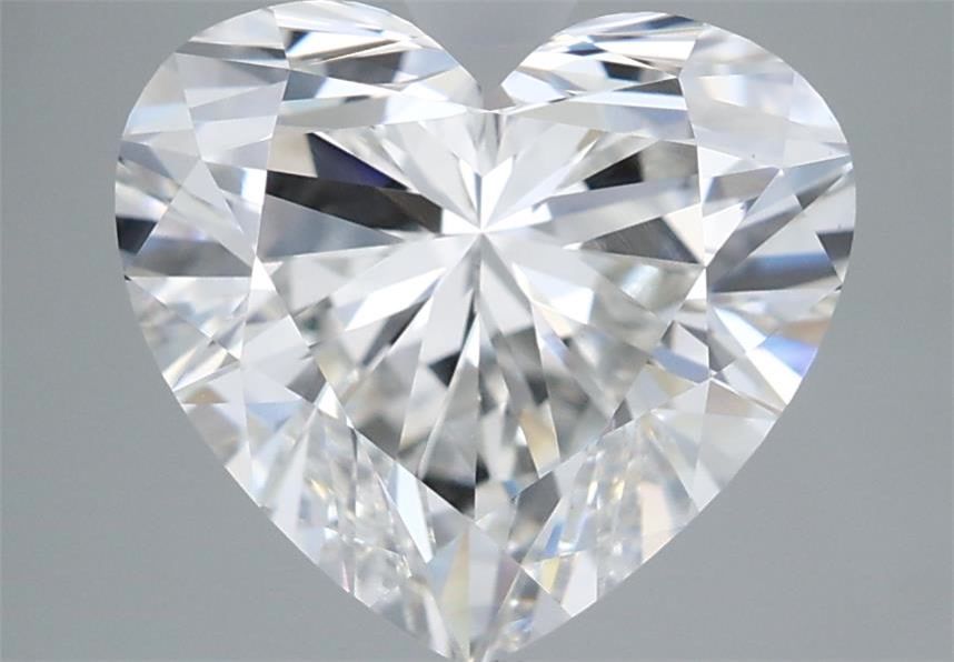 Lab-Grown Heart Diamond - 3.51 Carats, F Color, VVS2 Clarity - Certified by IGI - Report Number: LG671498335