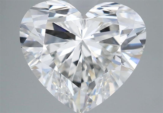 Lab-Grown Heart Diamond - 3.51 Carats, F Color, VVS2 Clarity - Certified by IGI - Report Number: LG671498335