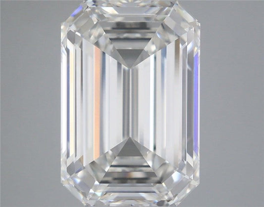 Lab-Grown Emerald Diamond - 7.07 Carats, F Color, VVS2 Clarity - Certified by IGI - Report Number: LG677503824
