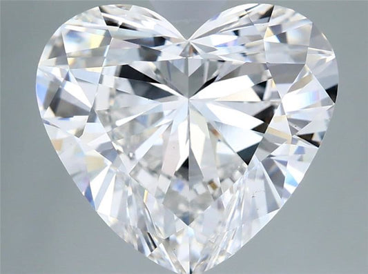 Lab-Grown Heart Diamond - 4.06 Carats, E Color, VVS2 Clarity - Certified by IGI - Report Number: LG712587111