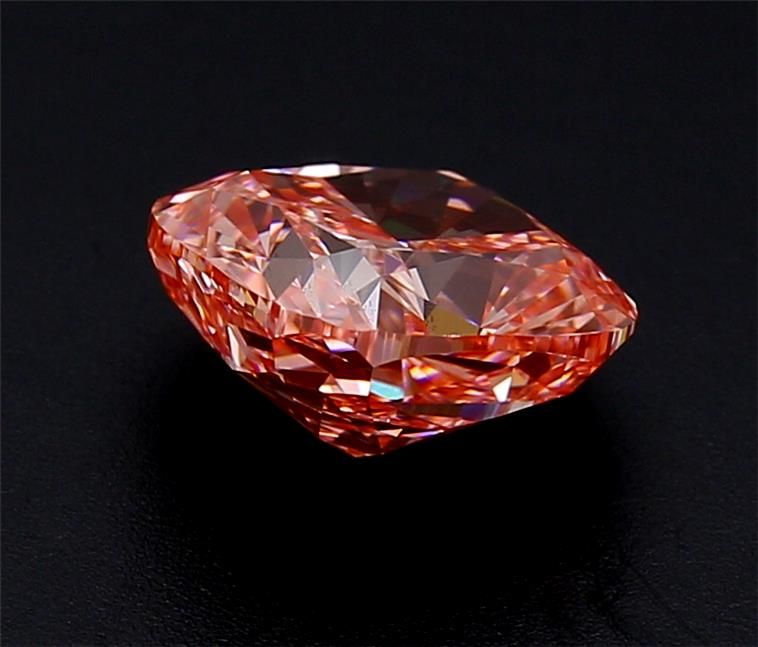 Lab-Grown Cushion Diamond - 2.07 Carats, Fancy Vivid Pink Color, VS1 Clarity - Certified by IGI - Report Number: LG628486316