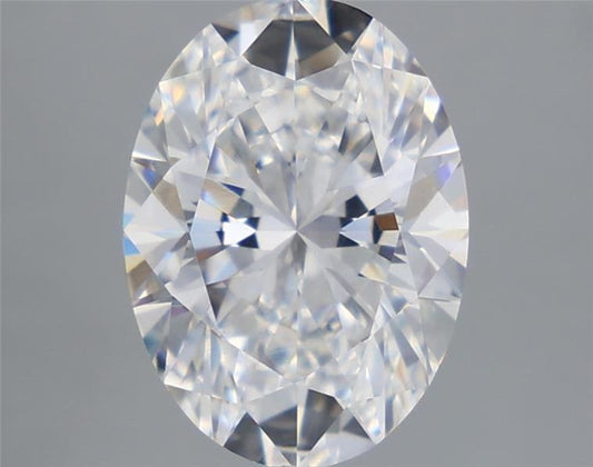 Lab-Grown Oval Diamond - 4.02 Carats, E Color, VVS2 Clarity - Certified by IGI - Report Number: LG710552044