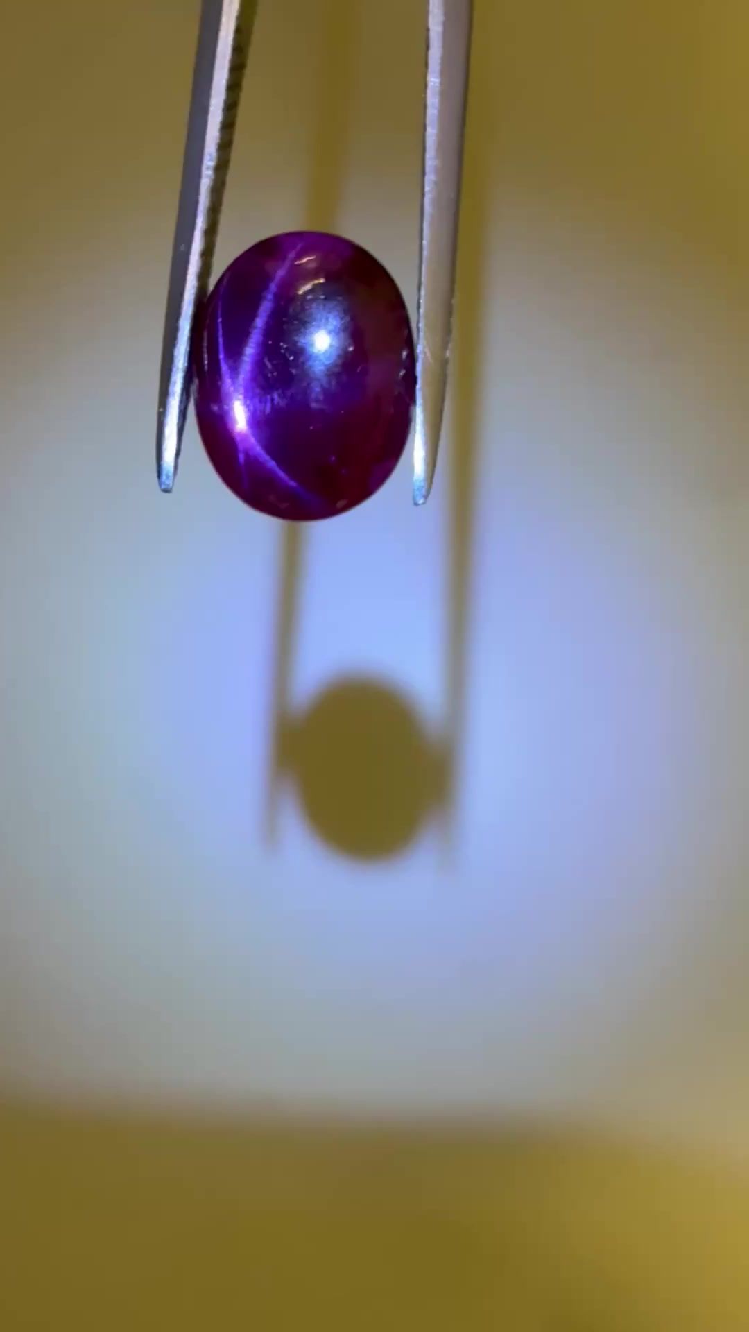 4.66ct Purplish Red Oval Ruby