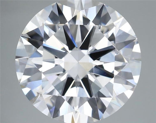 Lab-Grown Round Diamond - 6.09 Carats, E Color, VVS2 Clarity - Certified by IGI - Report Number: LG689528412