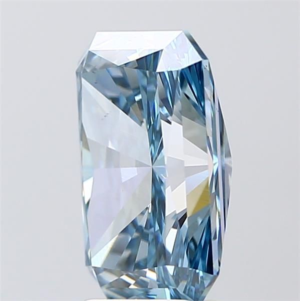 Lab-Grown Radiant Diamond - 3.56 Carats, Fancy Vivid Blue Color, VS1 Clarity - Certified by IGI - Report Number: LG588343348