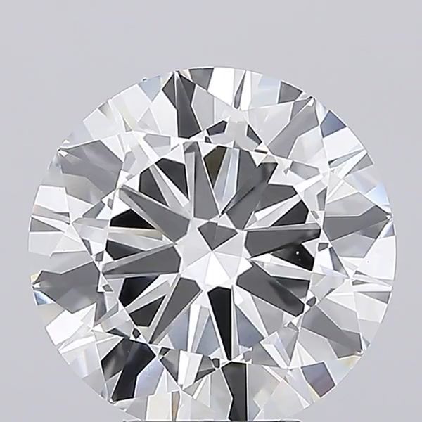 Lab-Grown Round Diamond - 7.02 Carats, F Color, VVS2 Clarity - Certified by IGI - Report Number: LG683583758