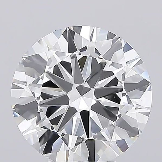 Lab-Grown Round Diamond - 7.02 Carats, F Color, VVS2 Clarity - Certified by IGI - Report Number: LG683583758