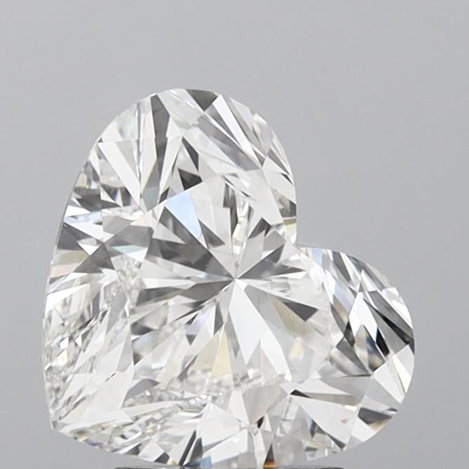 Lab-Grown Heart Diamond - 3.45 Carats, F Color, VVS2 Clarity - Certified by IGI - Report Number: LG596319961