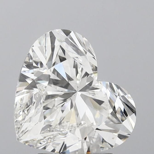 Lab-Grown Heart Diamond - 3.45 Carats, F Color, VVS2 Clarity - Certified by IGI - Report Number: LG596319961