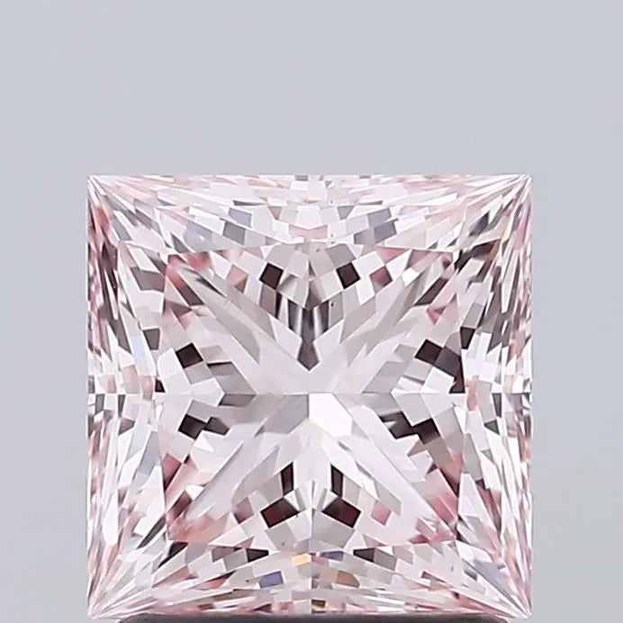 1.83ct Princess Lab Grown Diamond (Colour Fancy Intense Pink, Clarity VS1, IGI Certified)