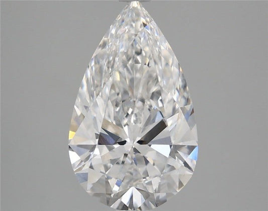Lab-Grown Pear Diamond - 3.46 Carats, E Color, VS1 Clarity - Certified by IGI - Report Number: LG665445507