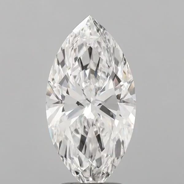 Lab-Grown Marquise Diamond - 2.56 Carats, F Color, VVS2 Clarity - Certified by IGI - Report Number: LG683542078