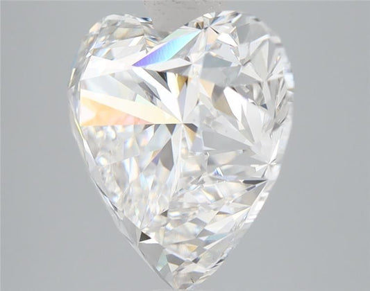 Lab-Grown Heart Diamond - 6.09 Carats, F Color, VS1 Clarity - Certified by IGI - Report Number: LG594334369