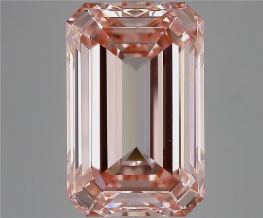 Lab-Grown Emerald Diamond - 8.53 Carats, Fancy Intense Pink Color, VS1 Clarity - Certified by IGI - Report Number: LG687597373