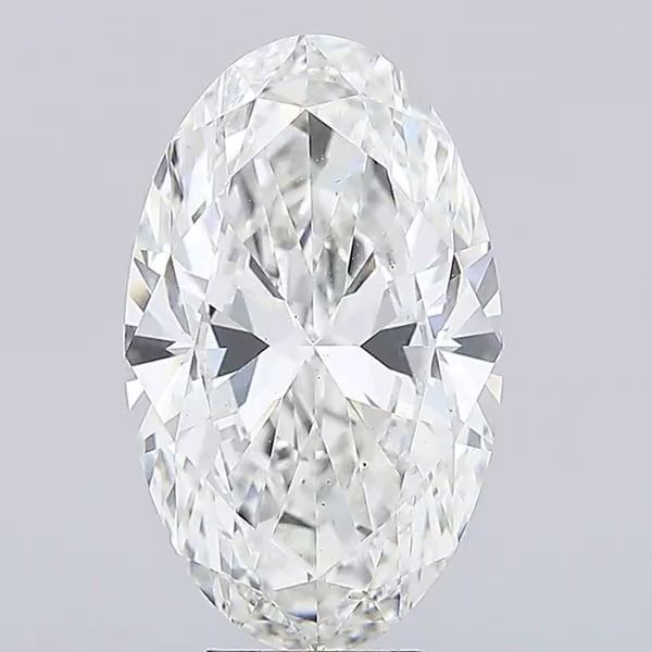 Lab-Grown Oval Diamond - 7.03 Carats, F Color, VS1 Clarity - Certified by IGI - Report Number: LG665402582