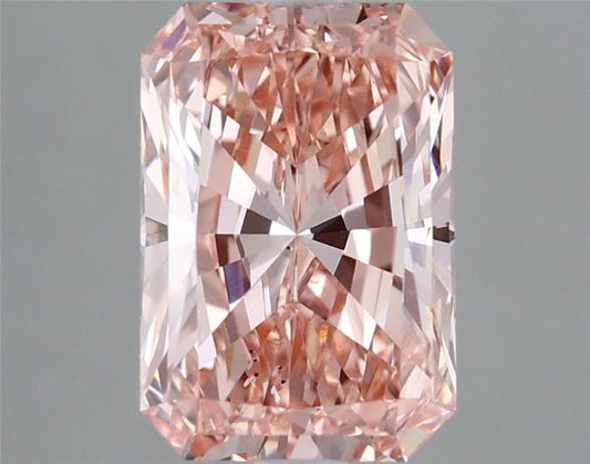 Lab-Grown Radiant Diamond - 2.99 Carats, Fancy Vivid Pink Color, VS2 Clarity - Certified by IGI - Report Number: LG686505409