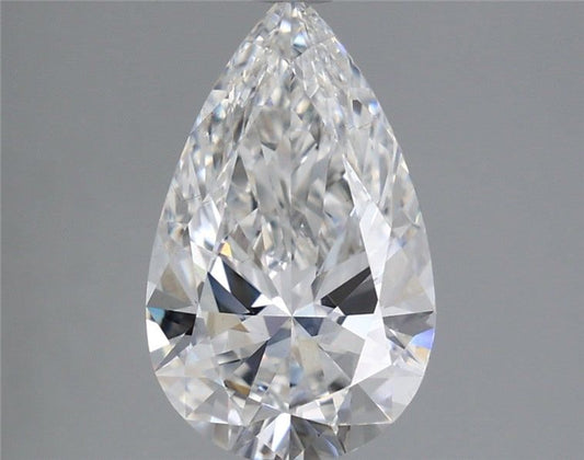 Lab-Grown Pear Diamond - 2.53 Carats, E Color, VS2 Clarity - Certified by IGI - Report Number: LG665444178