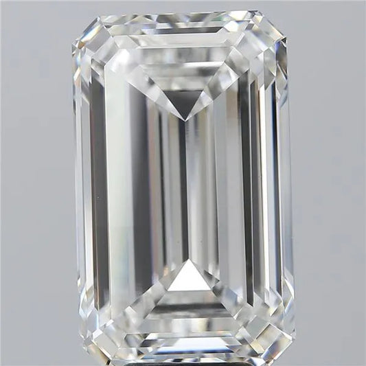 Diamant émeraude de 9,19 carats (couleur F, pureté VVS2, certifié IGI)