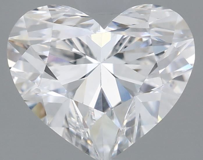Lab-Grown Heart Diamond - 2.6 Carats, E Color, VVS2 Clarity - Certified by IGI - Report Number: LG689502840