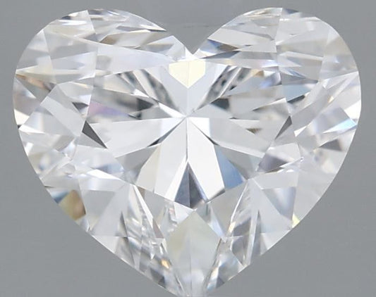 Lab-Grown Heart Diamond - 2.6 Carats, E Color, VVS2 Clarity - Certified by IGI - Report Number: LG689502840
