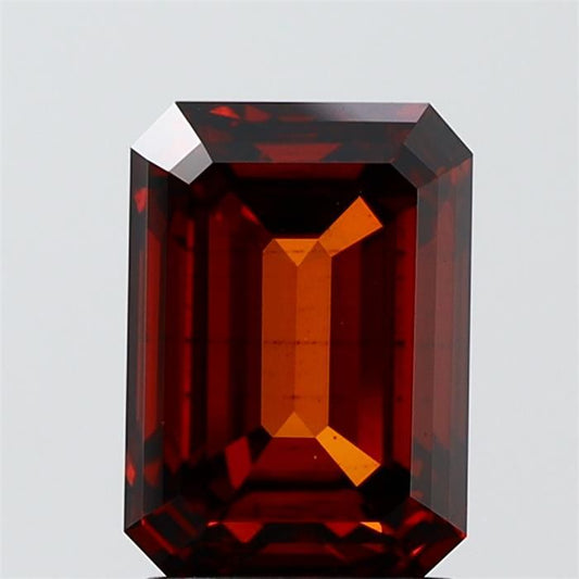 Lab-Grown Heart Diamond - 4.0 Carats, Fancy Deep Orange Color, VS1 Clarity - Certified by IGI - Report Number: LG628462991