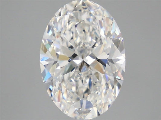 Lab-Grown Oval Diamond - 4.09 Carats, F Color, VVS2 Clarity - Certified by IGI - Report Number: LG693536798