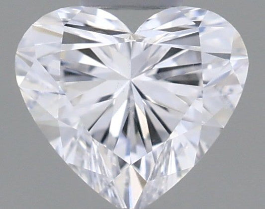 Lab-Grown Heart Diamond - 0.34 Carats, D Color, VS2 Clarity - Certified by IGI - Report Number: LG585314593