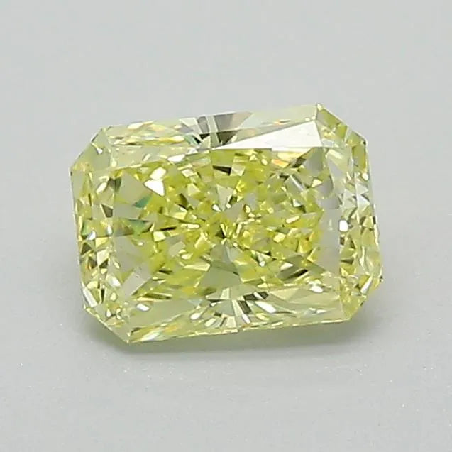 0.66ct Radiant Lab Grown Diamond (Colour Fancy Intense Yellow, Clarity VS1, Cut VG, IGI Certified)