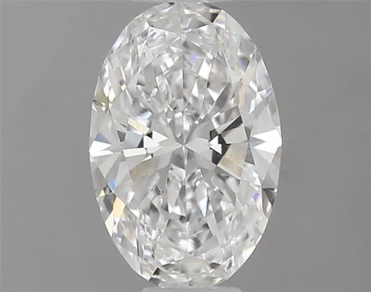 0,50 ct ovaler, im Labor gezüchteter Diamant (Farbe D, Reinheit VVS2, IGI-zertifiziert)