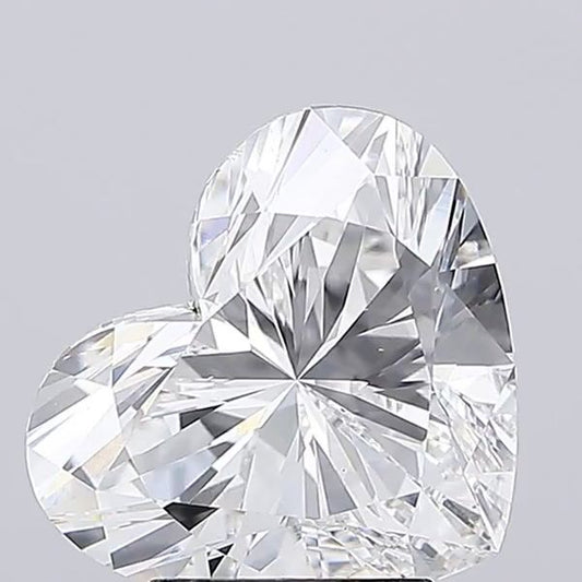 Lab-Grown Heart Diamond - 4.0 Carats, D Color, VS2 Clarity - Certified by IGI - Report Number: LG705526388