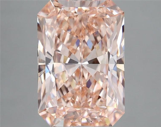 Lab-Grown Radiant Diamond - 4.79 Carats, Fancy Intense Pink Color, VS2 Clarity - Certified by IGI - Report Number: LG683563572