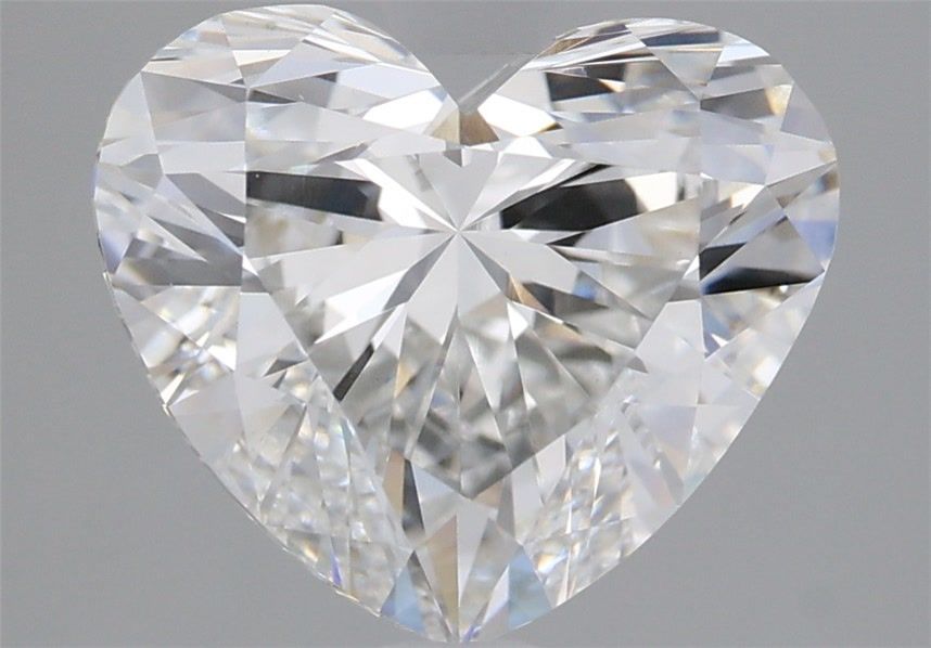 Lab-Grown Heart Diamond - 3.1 Carats, F Color, VVS2 Clarity - Certified by IGI - Report Number: LG665402318