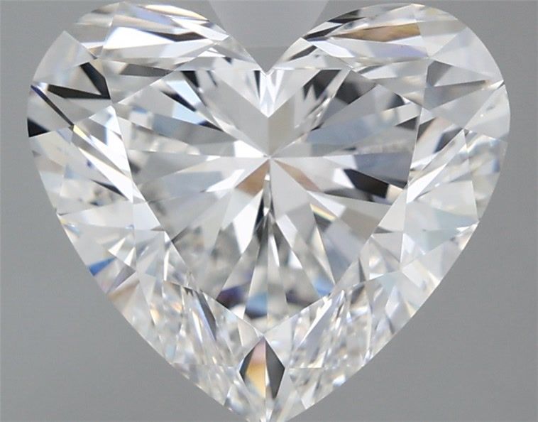 Lab-Grown Heart Diamond - 3.02 Carats, D Color, VVS2 Clarity - Certified by IGI - Report Number: LG712502659