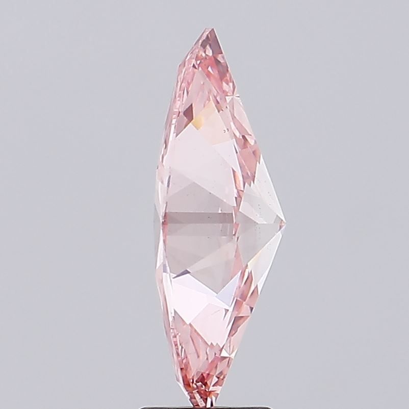 Lab-Grown Marquise Diamond - 4.03 Carats, Fancy Vivid Pink Color, VS2 Clarity - Certified by IGI - Report Number: LG598325816