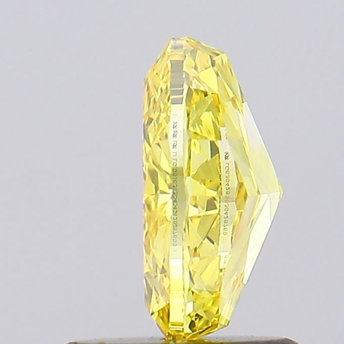 Lab-Grown Oval Diamond - 1.05 Carats, Fancy Vivid Yellow Color, VVS2 Clarity - Certified by IGI - Report Number: LG630428769