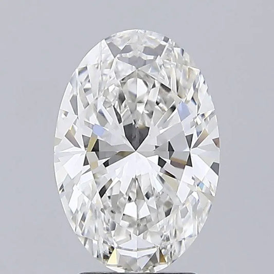 3,01 ct ovaler, im Labor gezüchteter Diamant (Farbe F, Reinheit VVS2, IGI-zertifiziert)