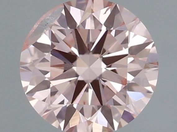 Lab-Grown Round Diamond - 1.05 Carats, Fancy Intense Pink Color, SI2 Clarity - Certified by IGI - Report Number: LG605356228