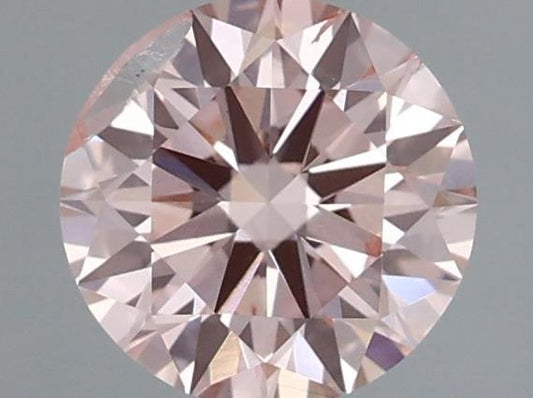 Lab-Grown Round Diamond - 1.05 Carats, Fancy Intense Pink Color, SI2 Clarity - Certified by IGI - Report Number: LG605356228