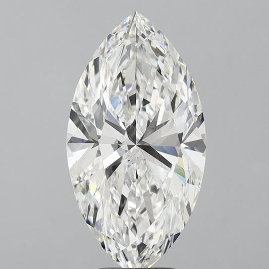 Lab-Grown Marquise Diamond - 5.1 Carats, F Color, VS2 Clarity - Certified by IGI - Report Number: LG602320979