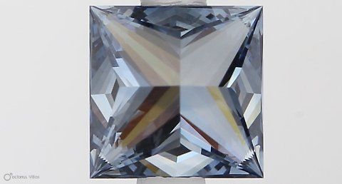 Lab-Grown Princess Diamond - 1.07 Carats, Fancy Vivid Blue Color, VVS2 Clarity - Certified by IGI - Report Number: LG564379163