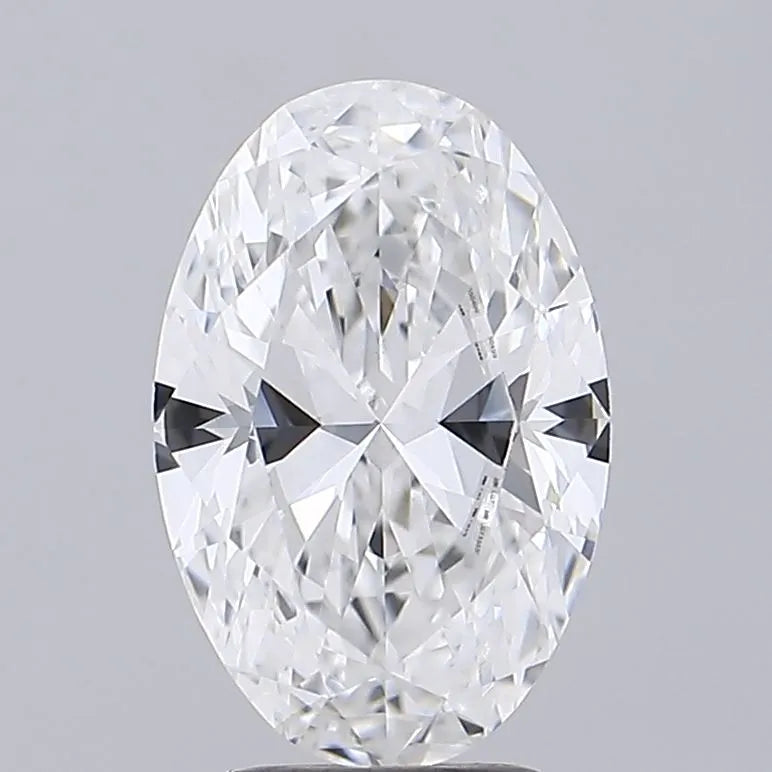 3.02ct Oval Lab Grown Diamond (Colour E, Clarity VVS2, IGI Certified)
