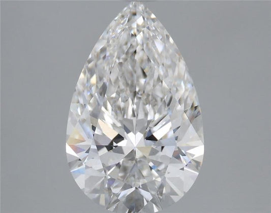 Lab-Grown Pear Diamond - 2.53 Carats, E Color, VS2 Clarity - Certified by IGI - Report Number: LG665446314