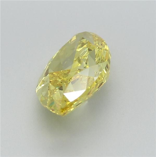 Lab-Grown Marquise Diamond - 1.63 Carats, Fancy Vivid Yellow Color, VS1 Clarity - Certified by IGI - Report Number: LG584356612