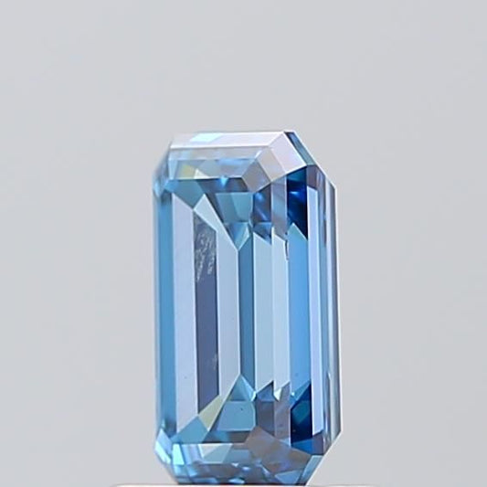 Lab-Grown Emerald Diamond - 1.5 Carats, Fancy Vivid Blue Color, VVS1 Clarity - Certified by IGI - Report Number: LG574357379