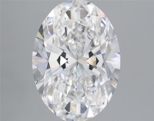 Lab-Grown Oval Diamond - 3.56 Carats, E Color, VS2 Clarity - Certified by IGI - Report Number: LG708573187