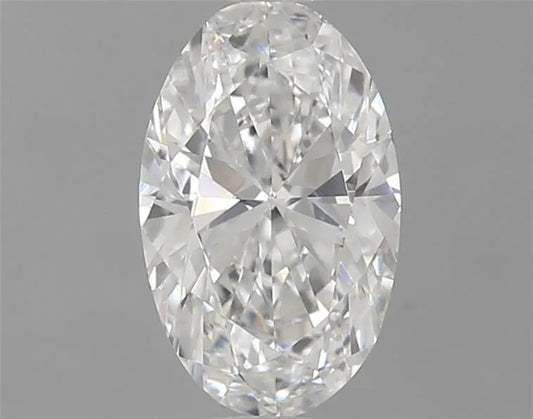 0,50 ct ovaler, im Labor gezüchteter Diamant (Farbe D, Reinheit VVS2, IGI-zertifiziert)
